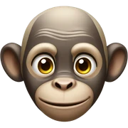 bald monkey sticker
