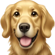 Golden retriever sticker