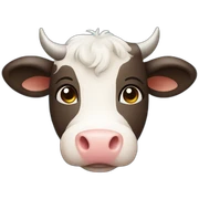 Cute cow sticker