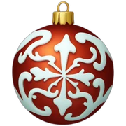 christmas ball decorated sticker