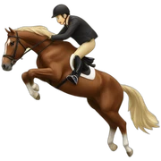 horse jumping sticker