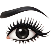 Lashes sticker