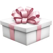 Light pink Christmas gifts under a white Christmas tree  sticker