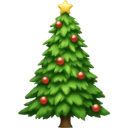 Christmas tree sticker