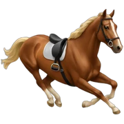 Horse jumping sticker