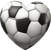 Soccer heart sticker