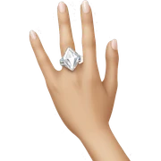 Diamond ring on finger sticker