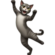 Cat dancing sticker