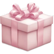 Light pink Christmas gifts under a white Christmas tree  sticker