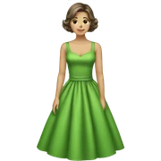 green dress sticker