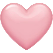light pink heart sticker