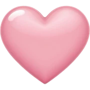 light pink heart sticker