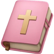 soft pink bible sticker