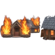Fire in winter sticker