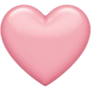 Light pink heart sticker