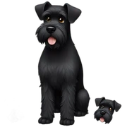 black schnauzer sticker