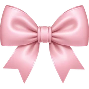 light pink bow on light pink bow sticker