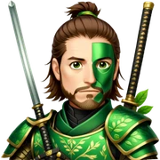 Emerald Samurai sticker