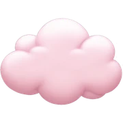 pastel pink cloud sticker