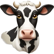 Cow sticker