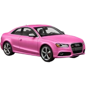 Pink audi sticker