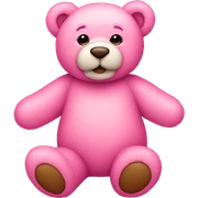 pink teddy bear sticker