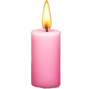 light pink candle sticker