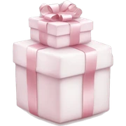 Light pink Christmas gifts under a white Christmas tree  sticker