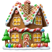gingerbread house sticker