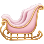 light pink sleigh sticker