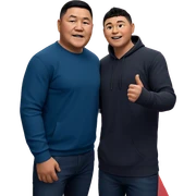 boys in casual attire sticker