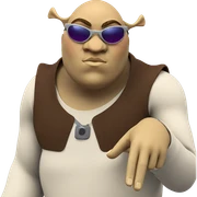 bald boy in sunglasses sticker