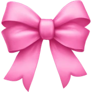 Pink bow sticker