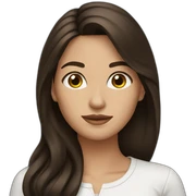 Brunette sticker