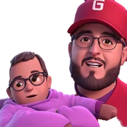 boys in hats and glasses sticker