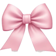 Light pink bow sticker