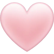 Light pink heart sticker