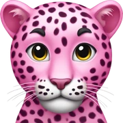 pink leopard sticker