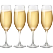 champagne glasses sticker