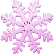 Pink snowflake sticker