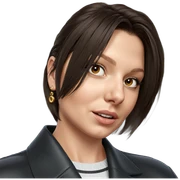 brown-eyed girl portrait with earrings sticker