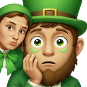 Sad Leprechaun sticker