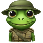 frog soldier sticker