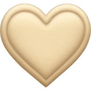 Beige heart  sticker