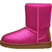 Realistic hot pink glitter and fur Ugg boots. sticker