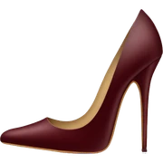 Dark red stiletto  sticker