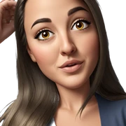 realistic portrait of girl sticker