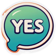 Yes sticker