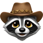 western racoon sticker