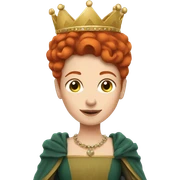 Redhead queen  sticker